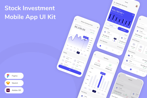 Stock Investment Mobile App UI Kit