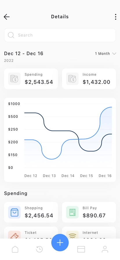 Finance & Wallet Mobile App UI Kit - Screenshot 5