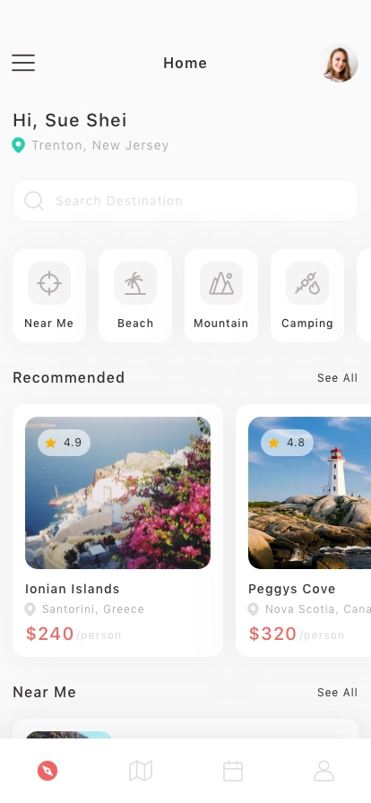 Travel Mobile App UI Kit - Screenshot 1