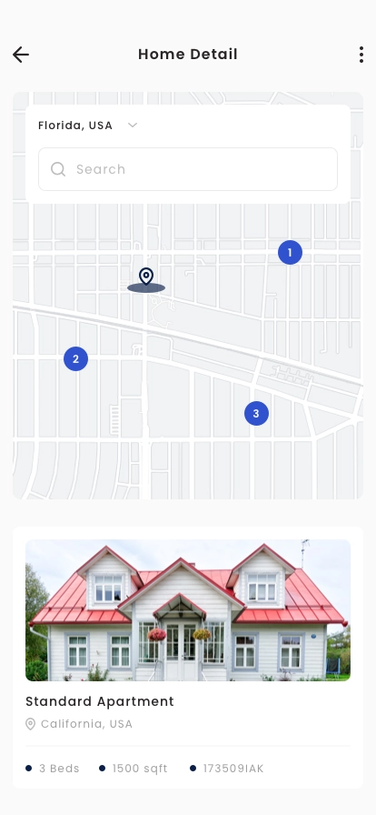 Real Estate & Rental Home Mobile App UI Kit - Screenshot 4