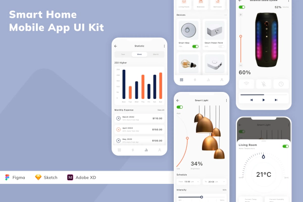 Smart Home Mobile App UI Kit