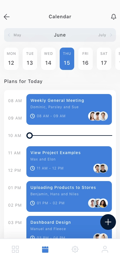 Work Planner Mobile App UI Kit - Screenshot 2