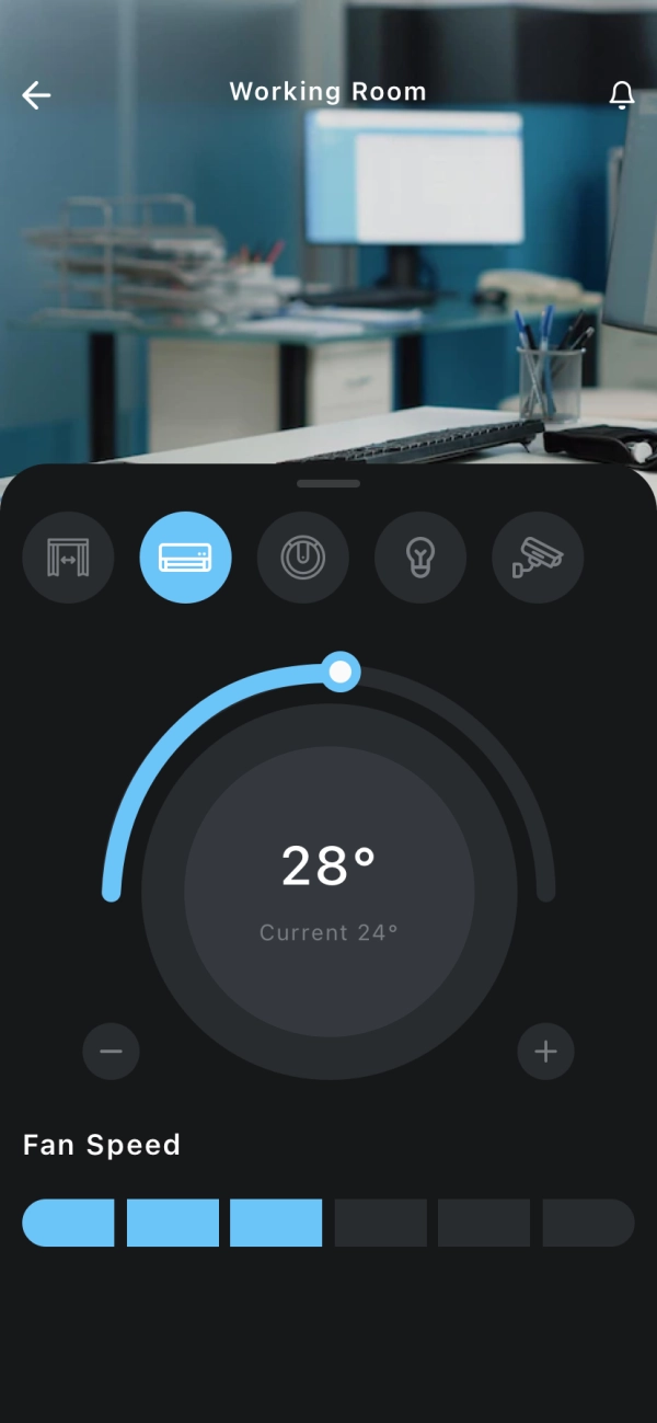 Smart Home AC Mobile App UI Kit - Screenshot 2
