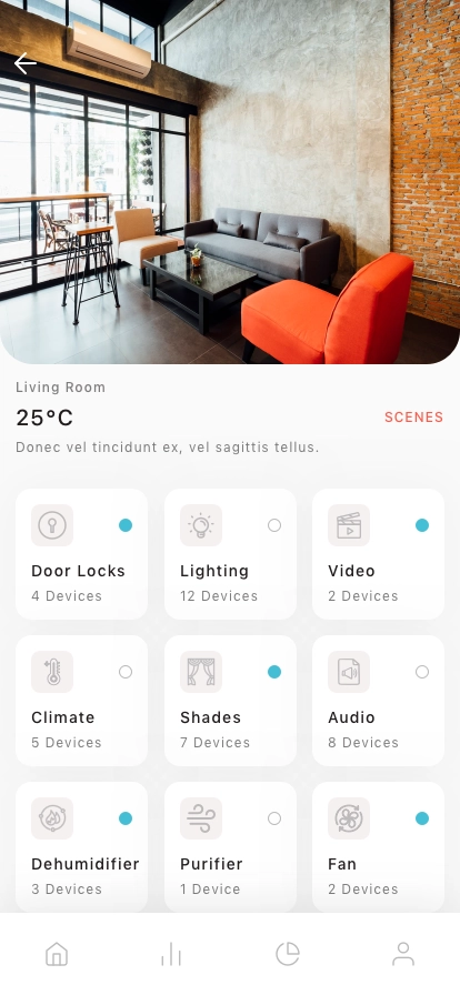Smart Home Mobile App UI Kit - Screenshot 1