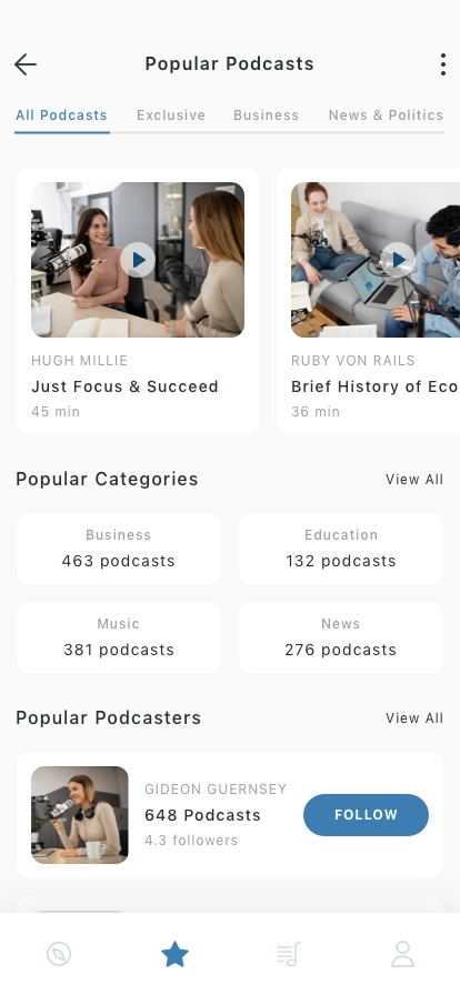 Audio & Podcast Mobile App UI Kit - Screenshot 2
