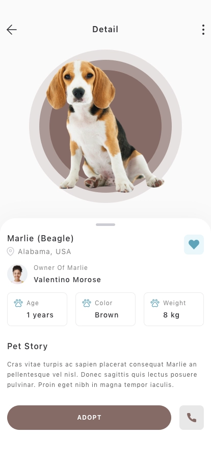Pet Adoption Mobile App UI Kit - Screenshot 5