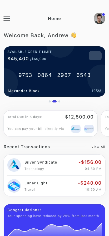 Personal Banking Mobile App UI Kit - Screenshot 2