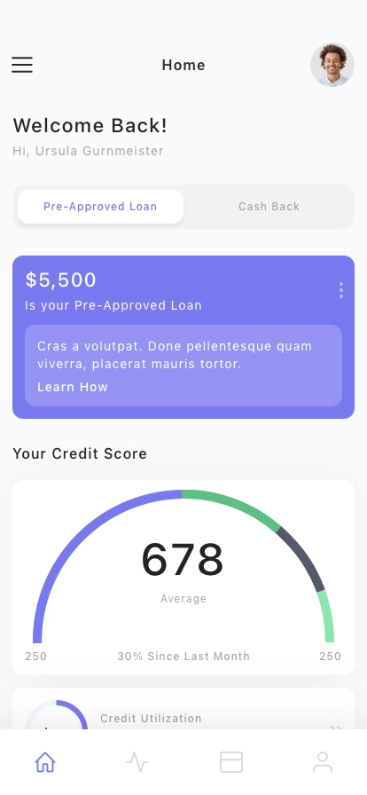 Credit Card Management Mobile App UI Kit - Screenshot 1