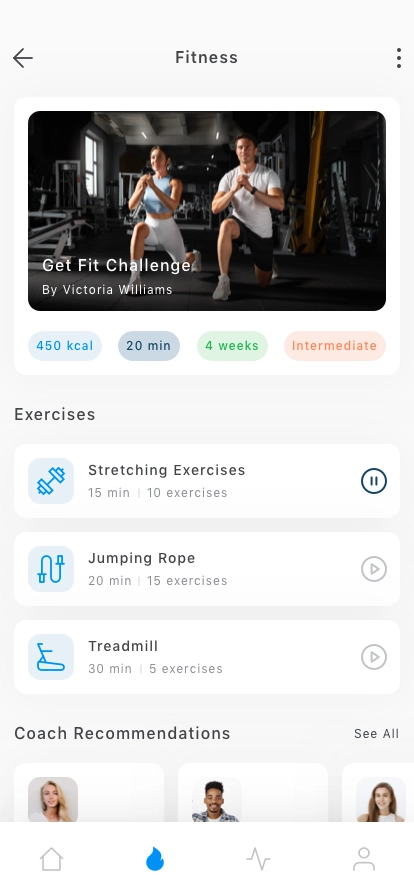 Fitness Mobile App UI Kit - Screenshot 3