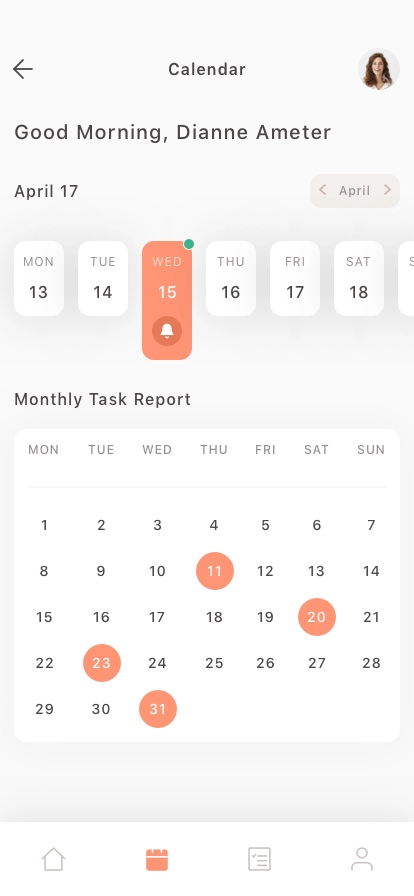 Event Calendar Mobile App UI Kit - Screenshot 3