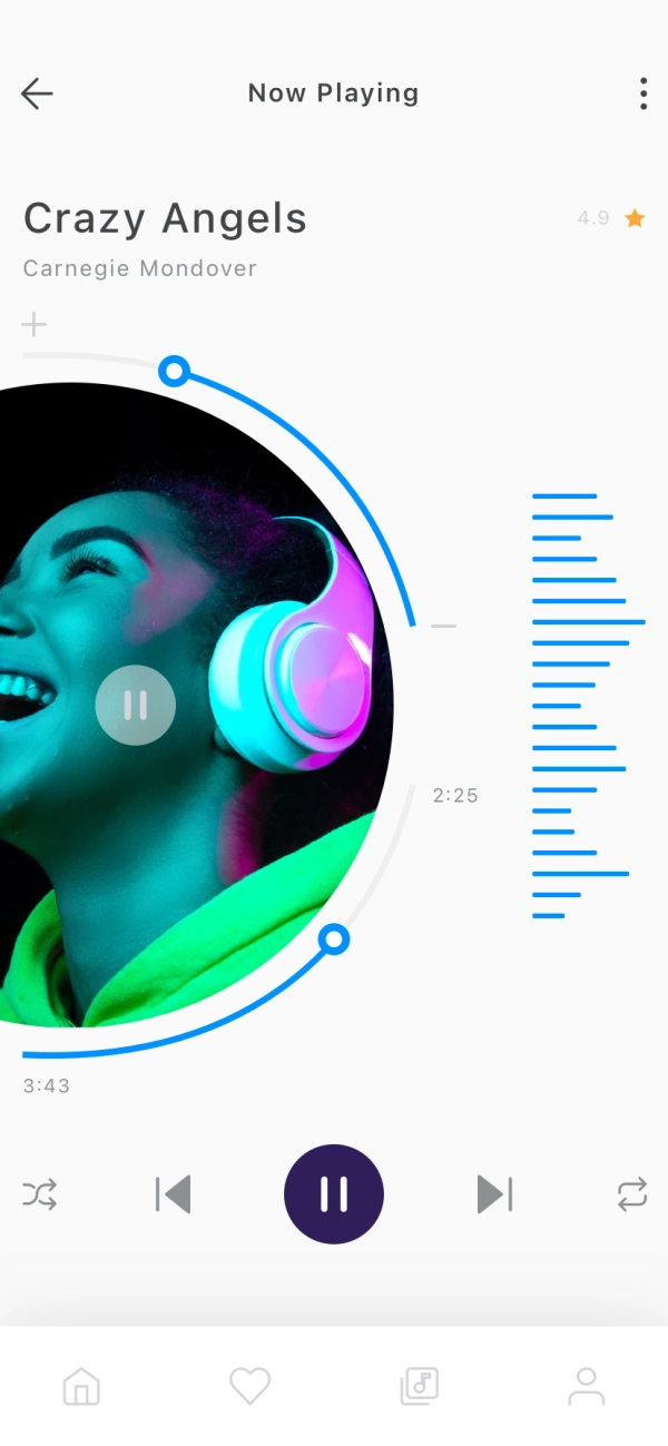 Music Player Mobile App UI Kit - Screenshot 2