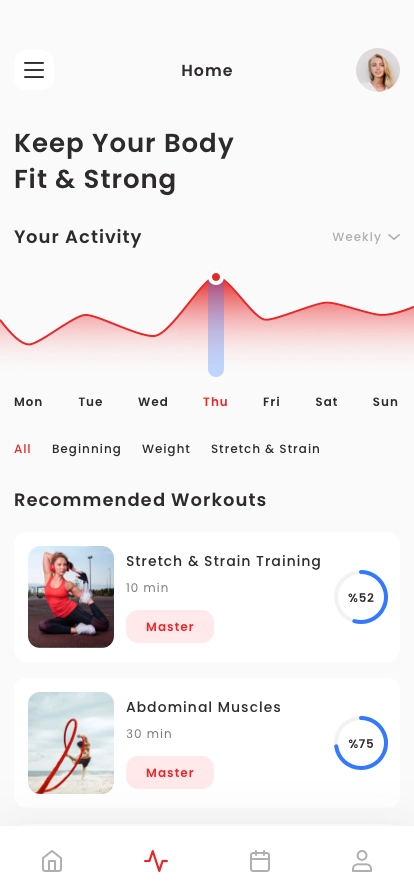 Personal Trainer Mobile App UI Kit - Screenshot 5