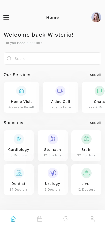 Doctor Consultation Mobile App UI Kit - Screenshot 1