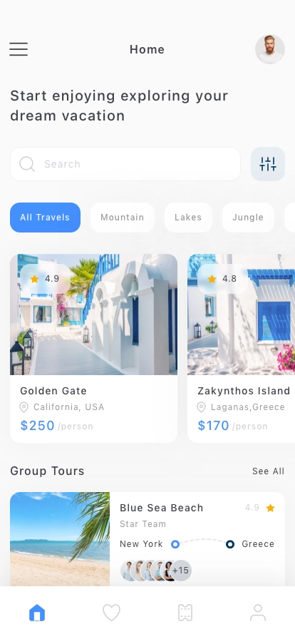 Travel Mobile App UI Kit - Screenshot 2