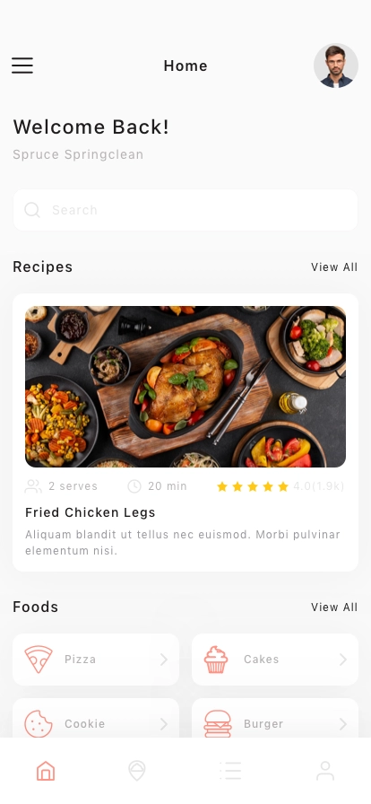 Nutrition Mobile App UI Kit - Screenshot 1