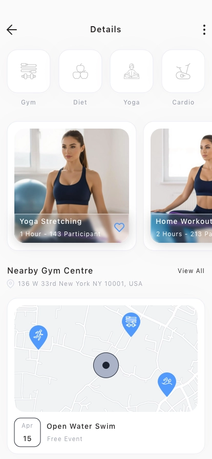 AI Fitness Training Mobile App UI Kit - Screenshot 3