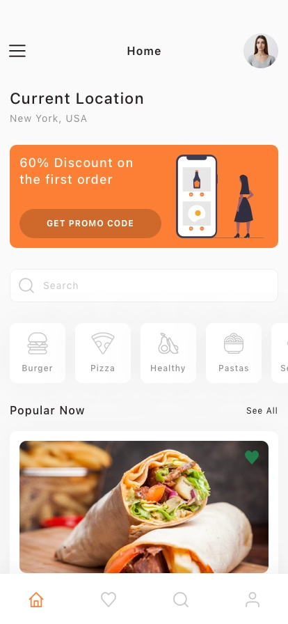 Food Ordering Mobile App UI Kit - Screenshot 1