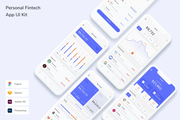 Personal Fintech App UI Kit