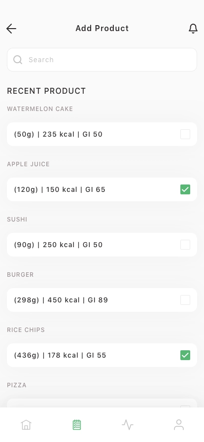 Diabetes & Insulin Tracker Mobile App UI Kit - Screenshot 3