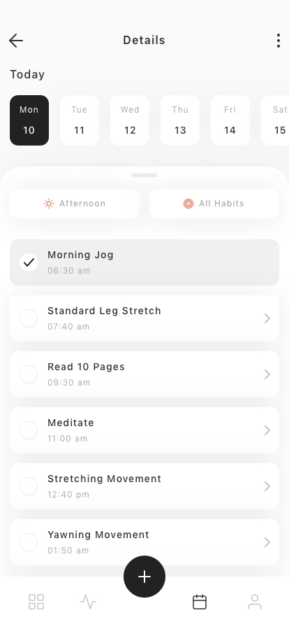 Habit Tracker Mobile App UI Kit - Screenshot 2