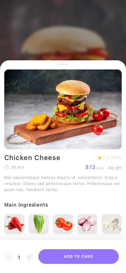 Food Order Mobile App UI Kit - Screenshot 3