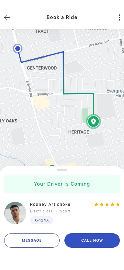 Ridesharing App UI Kit - Screenshot 4