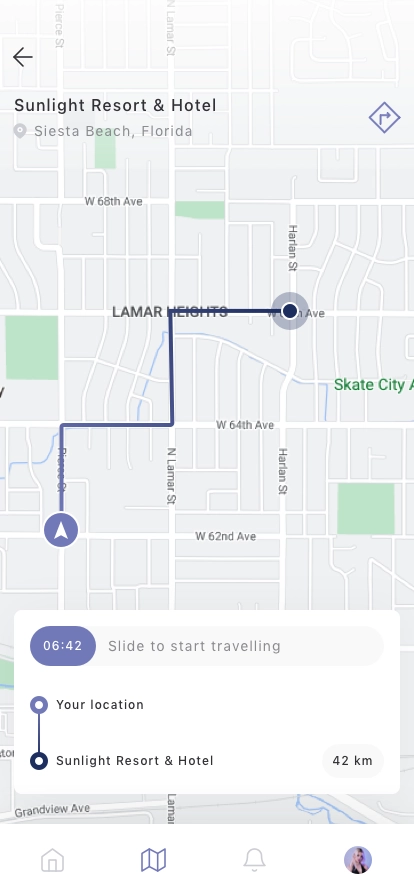 Maps Concept Mobile App UI Kit - Screenshot 2