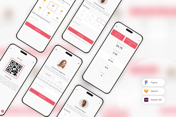 Tipping & Calculator Mobile App UI Kit