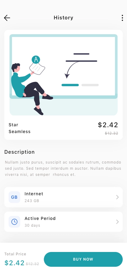 Internet Provider Mobile App UI Kit - Screenshot 3
