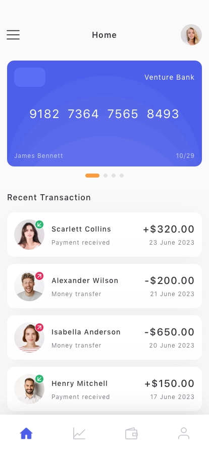 Personal Finance Mobile App UI Kit - Screenshot 1