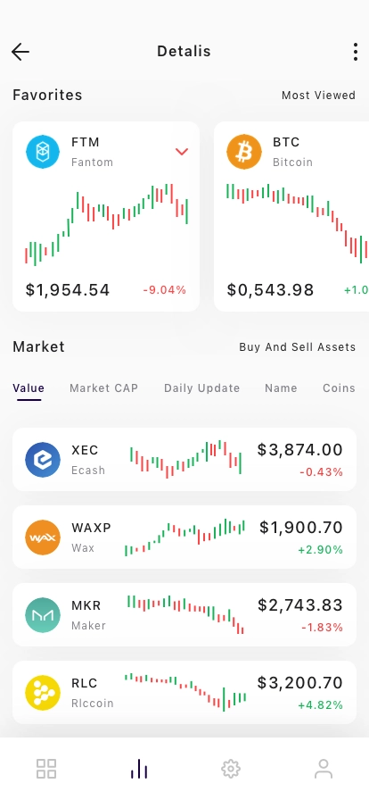 Cryptocurrency Mobile App UI Kit - Screenshot 3