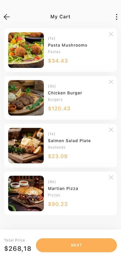 Food Ordering Mobile App UI Kit - Screenshot 2