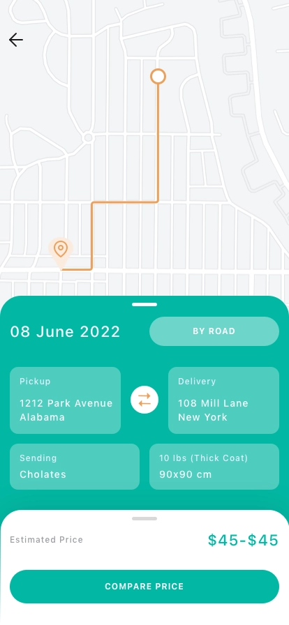 Shipment Tracking Mobile App UI Kit - Screenshot 2
