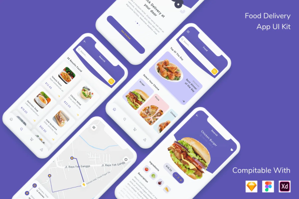 Food Delivery App UI Kit