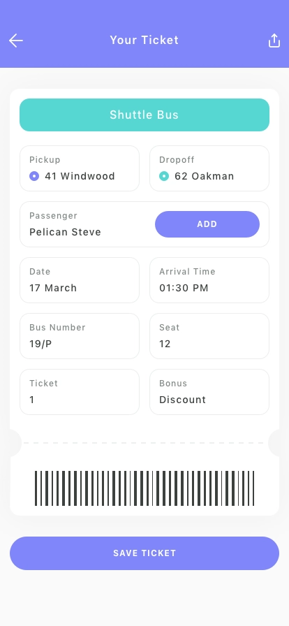 Public Transport Mobile App UI Kit - Screenshot 4