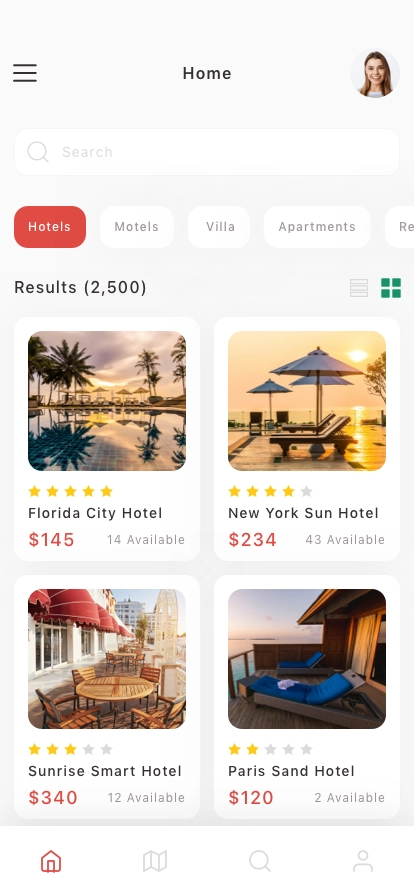 Travel Booking Mobile App UI Kit - Screenshot 1