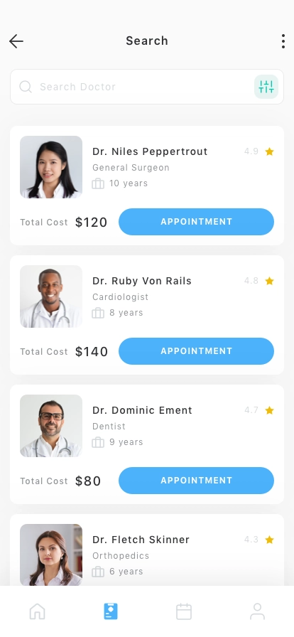 Doctor Appointment Mobile App UI Kit - Screenshot 2