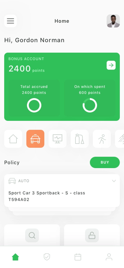 Insurance Mobile App UI Kit - Screenshot 2