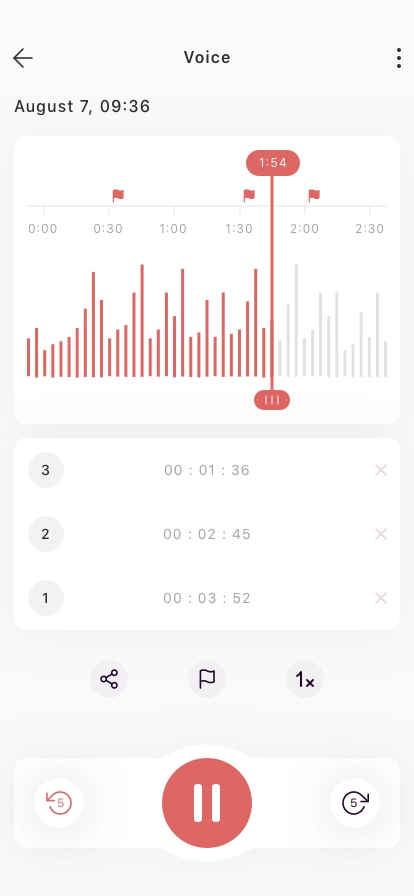 Voice Recorder Mobile App UI Kit - Screenshot 4