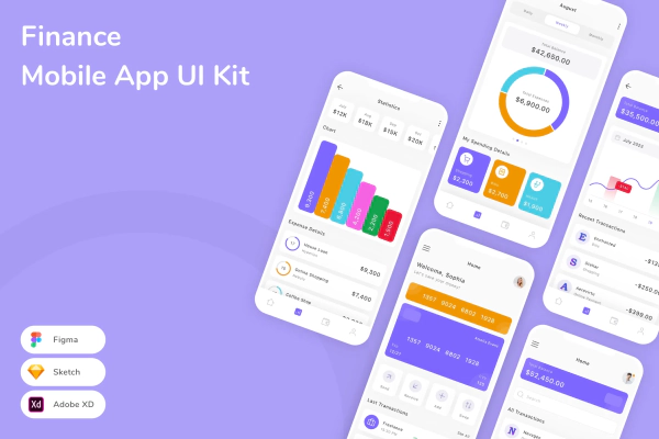 Finance Mobile App UI Kit