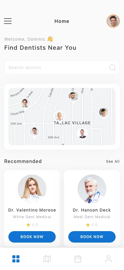 Dental Doctor Mobile App UI Kit - Screenshot 1