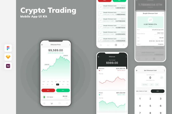 Crypto Trading Mobile App UI Kit