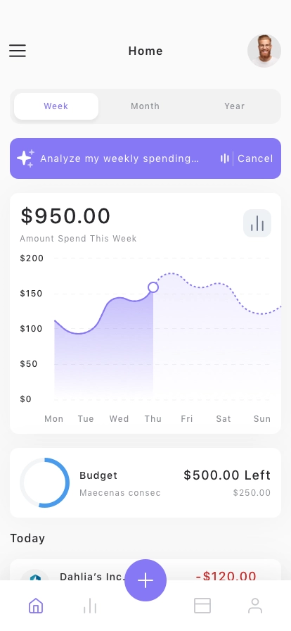 AI Banking & Finance Mobile App UI Kit - Screenshot 1