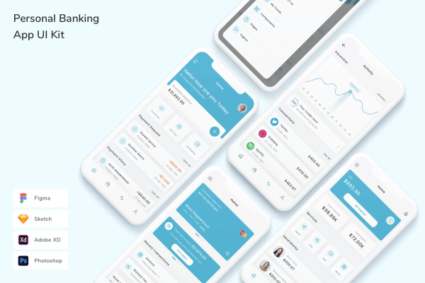 Personal Banking App UI Kit