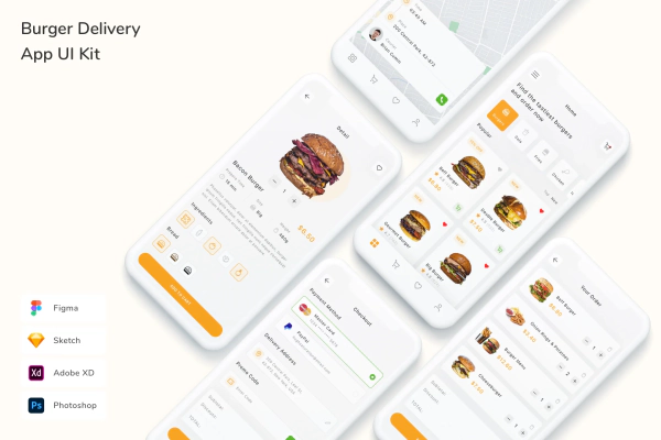Burger Delivery App UI Kit
