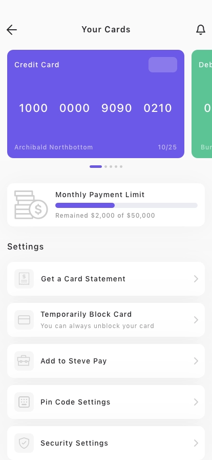 Banking & Payment Mobile App UI Kit - Screenshot 5