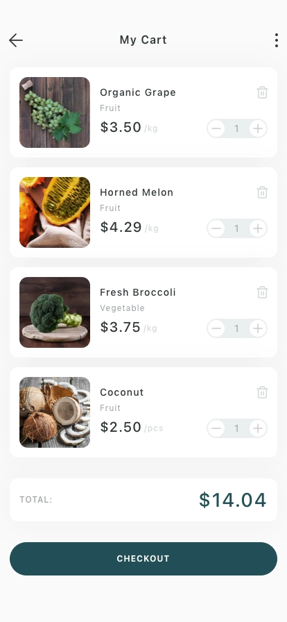Grocery Mobile App UI Kit - Screenshot 5