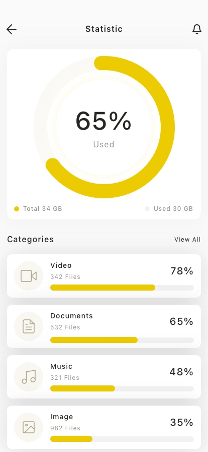 Online Storage Mobile App UI Kit - Screenshot 4