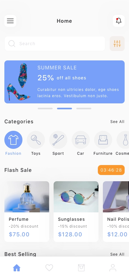E-Commerce Mobile App UI Kit - Screenshot 1