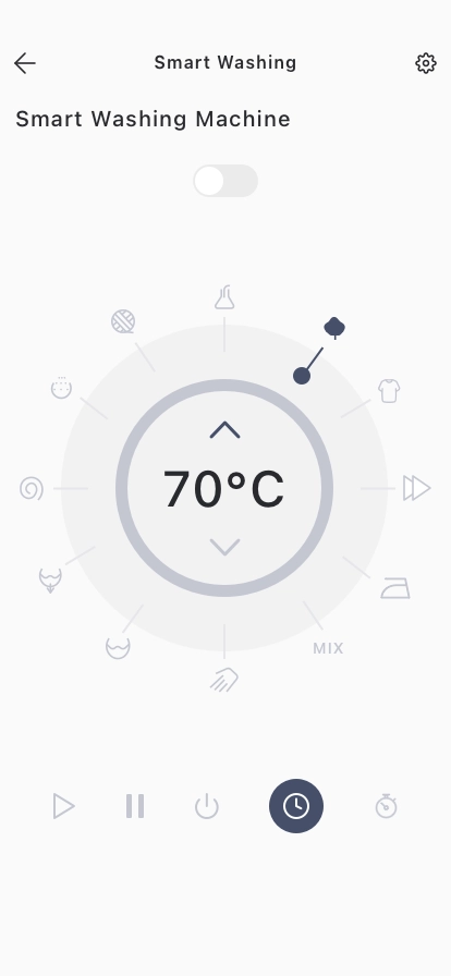 Smart Washing Machine Mobile App UI Kit for Figma, Sketch & XD | UIworkshop